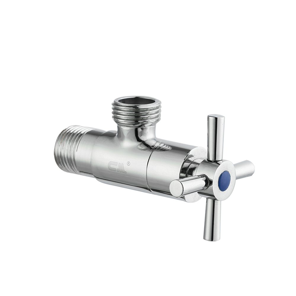 CML2009A Сантехнический латунный угловой кран с крестообразной рукояткой 1/2